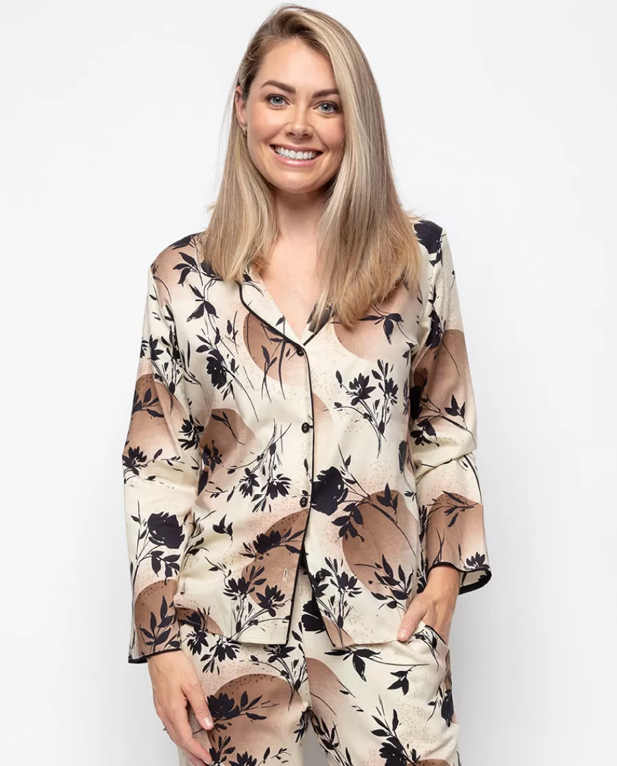 Store Alisha Moon Print Pyjama Top Women Pyjama Tops