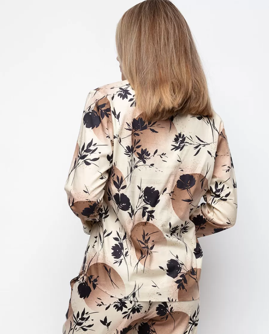 Store Alisha Moon Print Pyjama Top Women Pyjama Tops