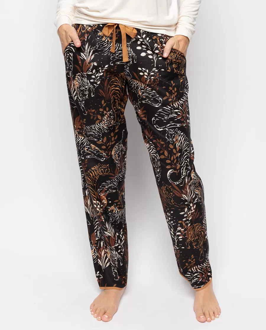 Hot Alisha Tiger Print Pyjama Bottoms Women Pyjama Bottoms