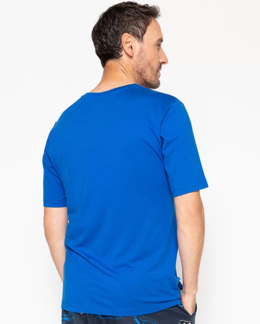 Sale Archie Blue Jersey T-Shirt Men Pyjama Tops