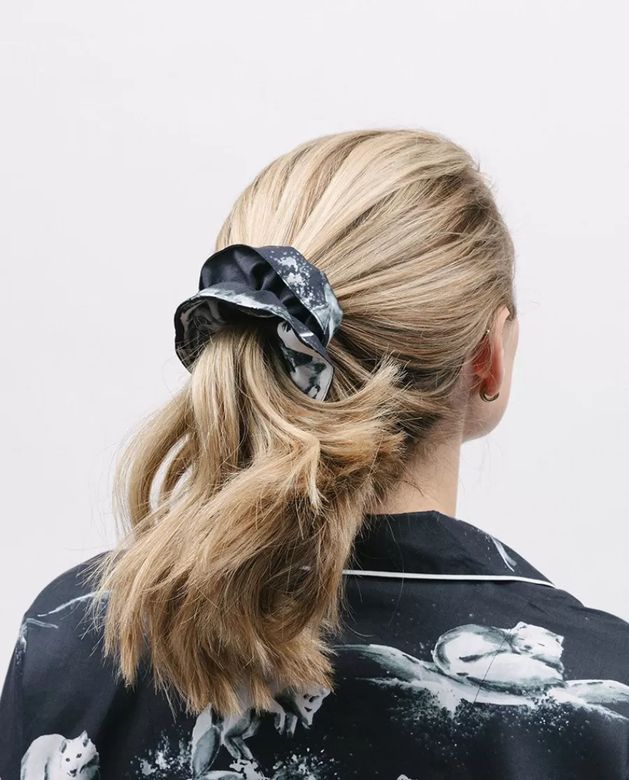 Hot Atlas Arctic Fox Print Scrunchie Women Accessories