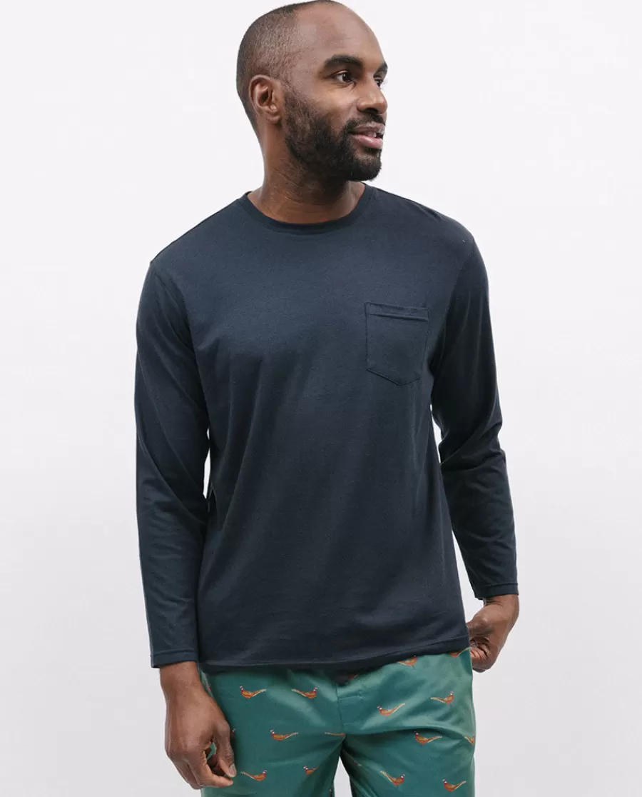 Cheap Atlas Charcoal Jersey T-Shirt Men Pyjama Tops