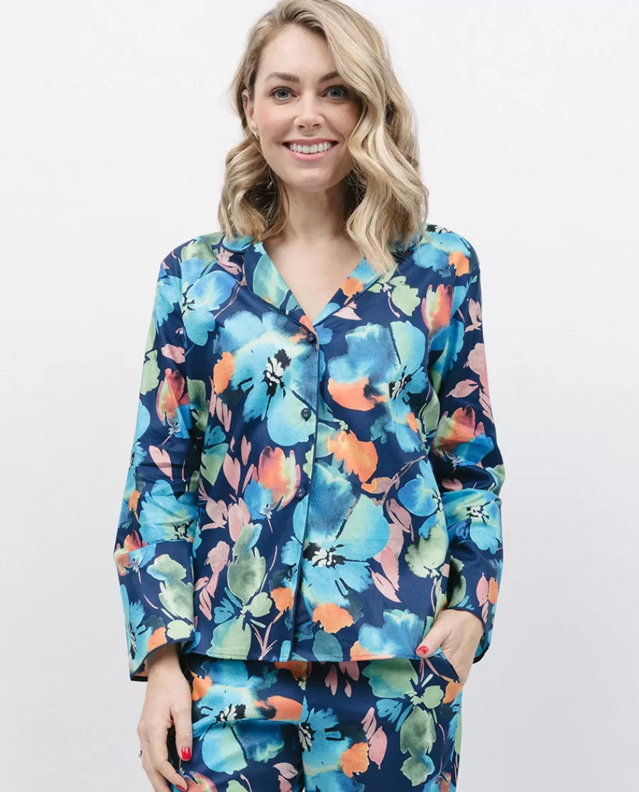 Hot Bea Floral Print Pyjama Top Women Pyjama Tops