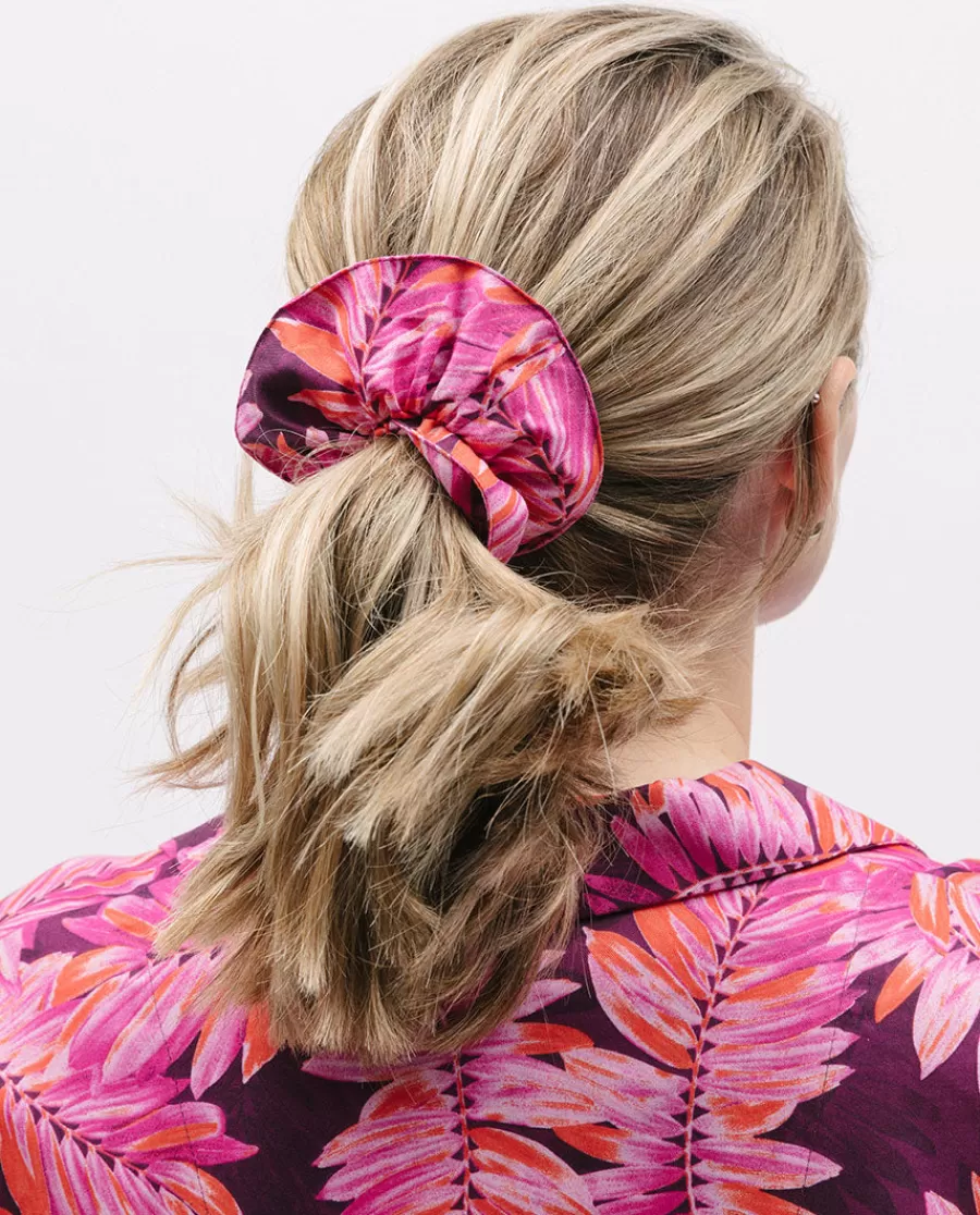Cheap Carina Palm Leaf Print Scrunchie Women Accessories