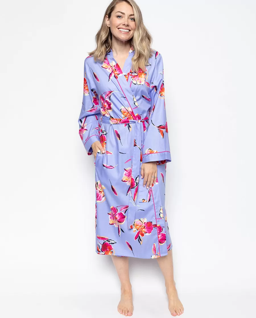 Outlet Carrie Floral Print Long Dressing Gown Women Dressing Gowns