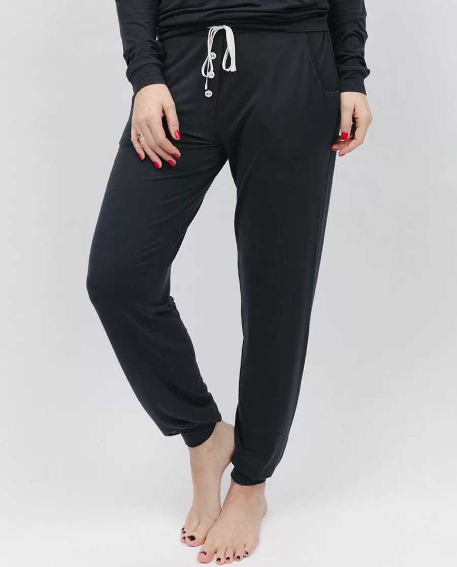 Fashion Charcoal Jersey Pyjama Bottoms Women Loungewear