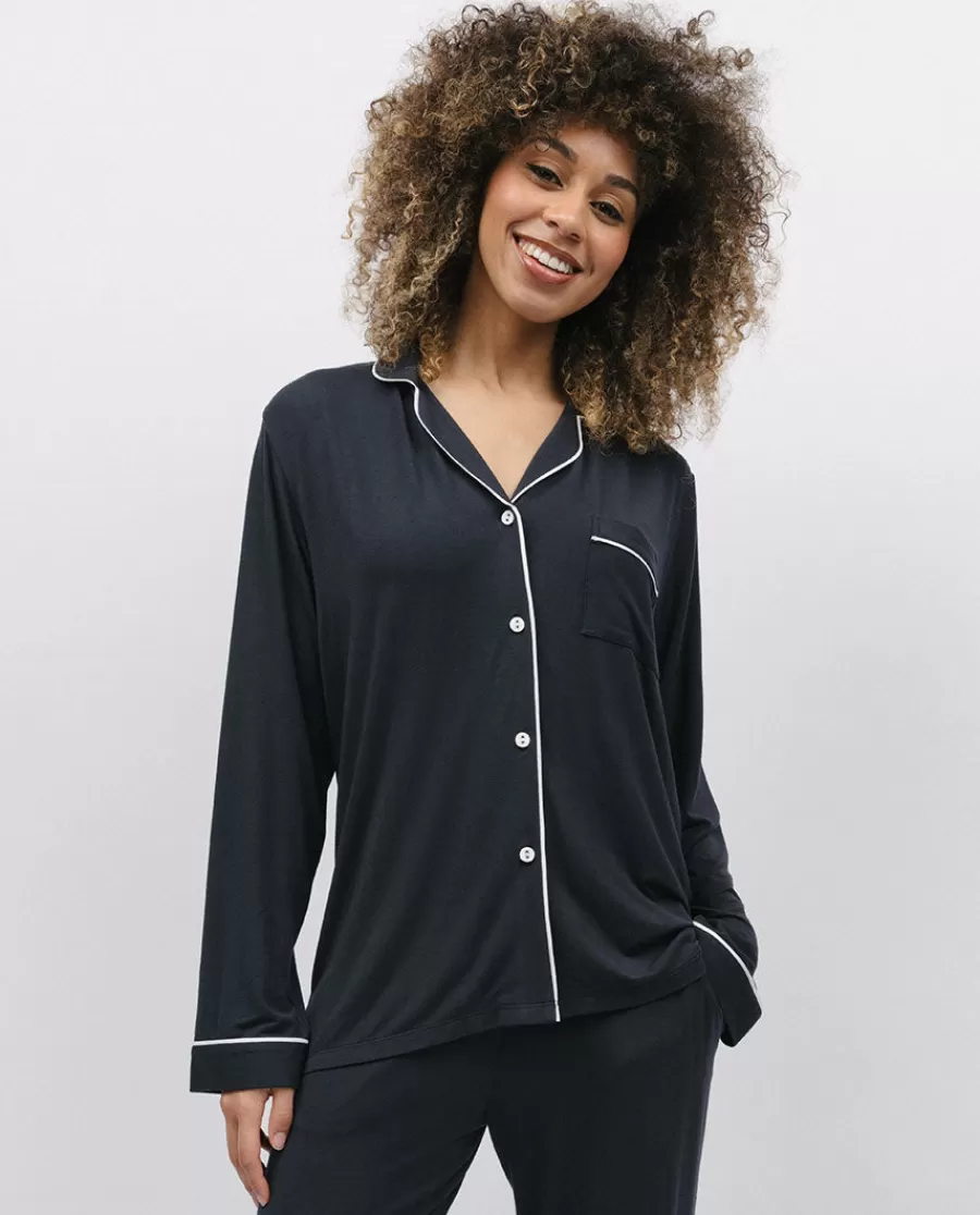 Online Charcoal Revere Jersey Pyjama Top Women Loungewear