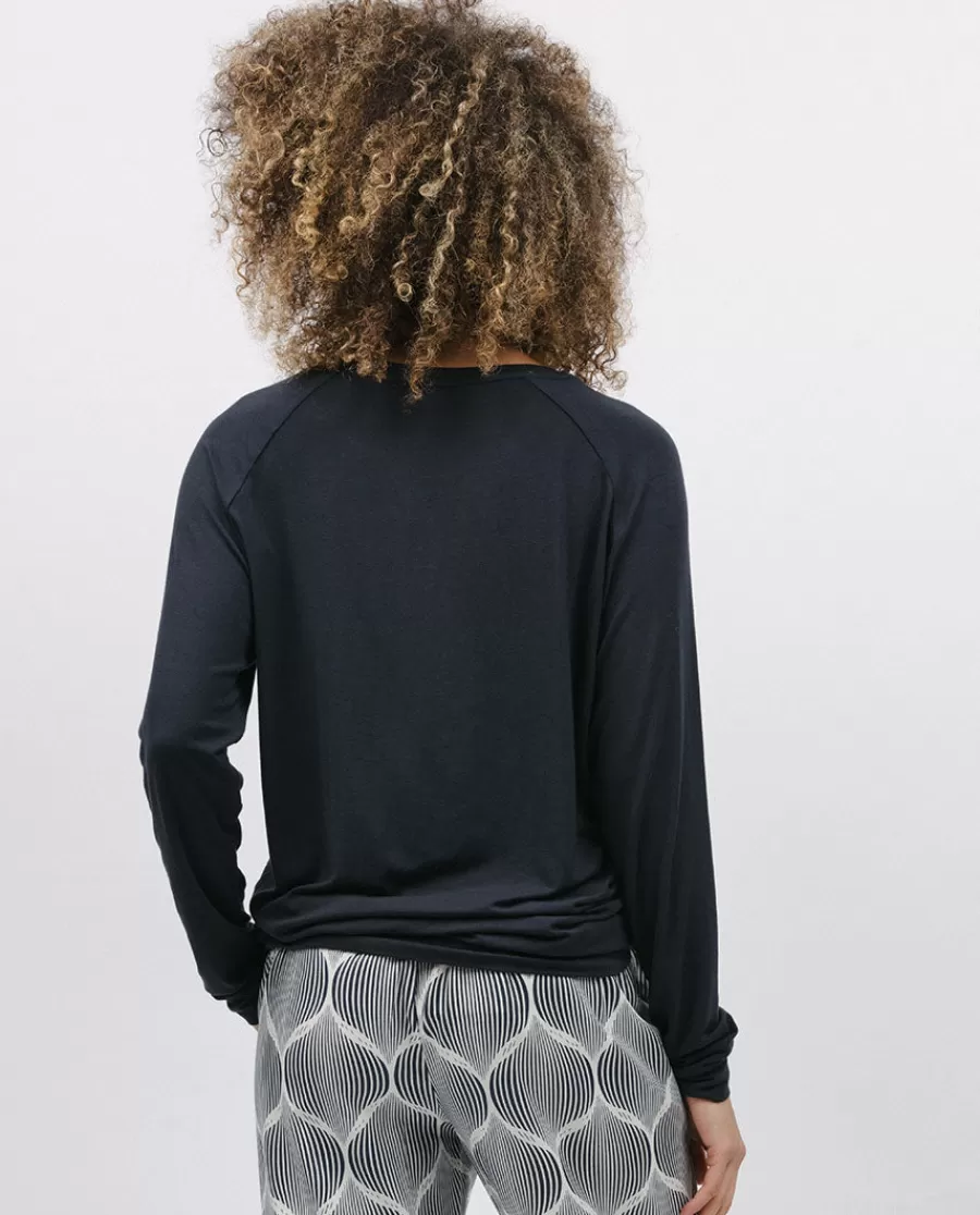 Discount Charcoal Slouch Jersey Pyjama Top Women Loungewear