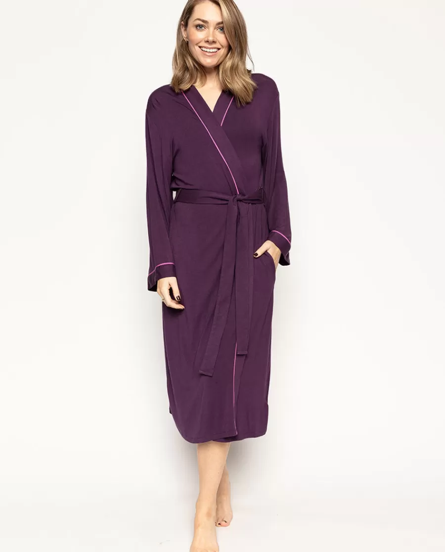 Cheap Clarissa Jersey Long Dressing Gown Women Dressing Gowns