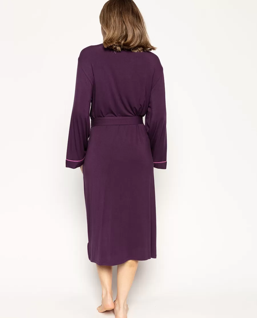 Cheap Clarissa Jersey Long Dressing Gown Women Dressing Gowns