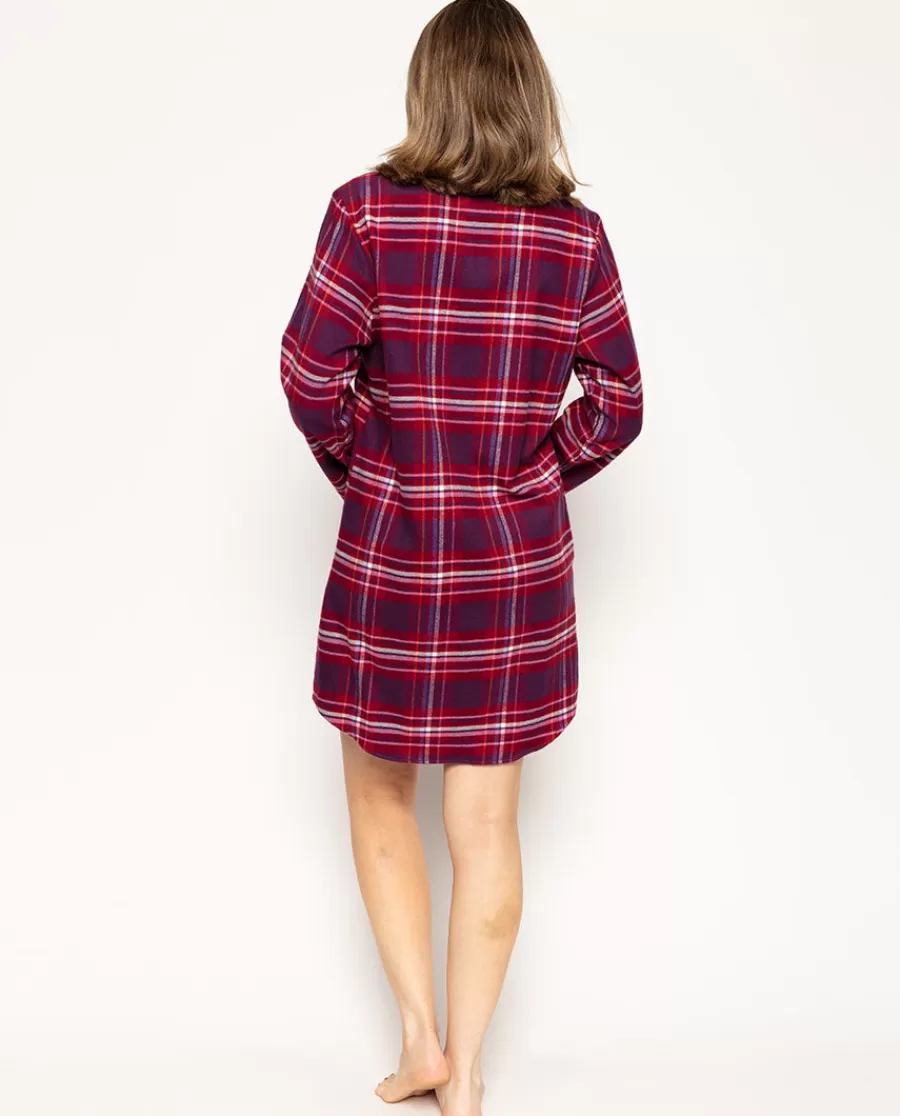 Online Clarissa Super Cosy Check Nightshirt Women Nightshirts