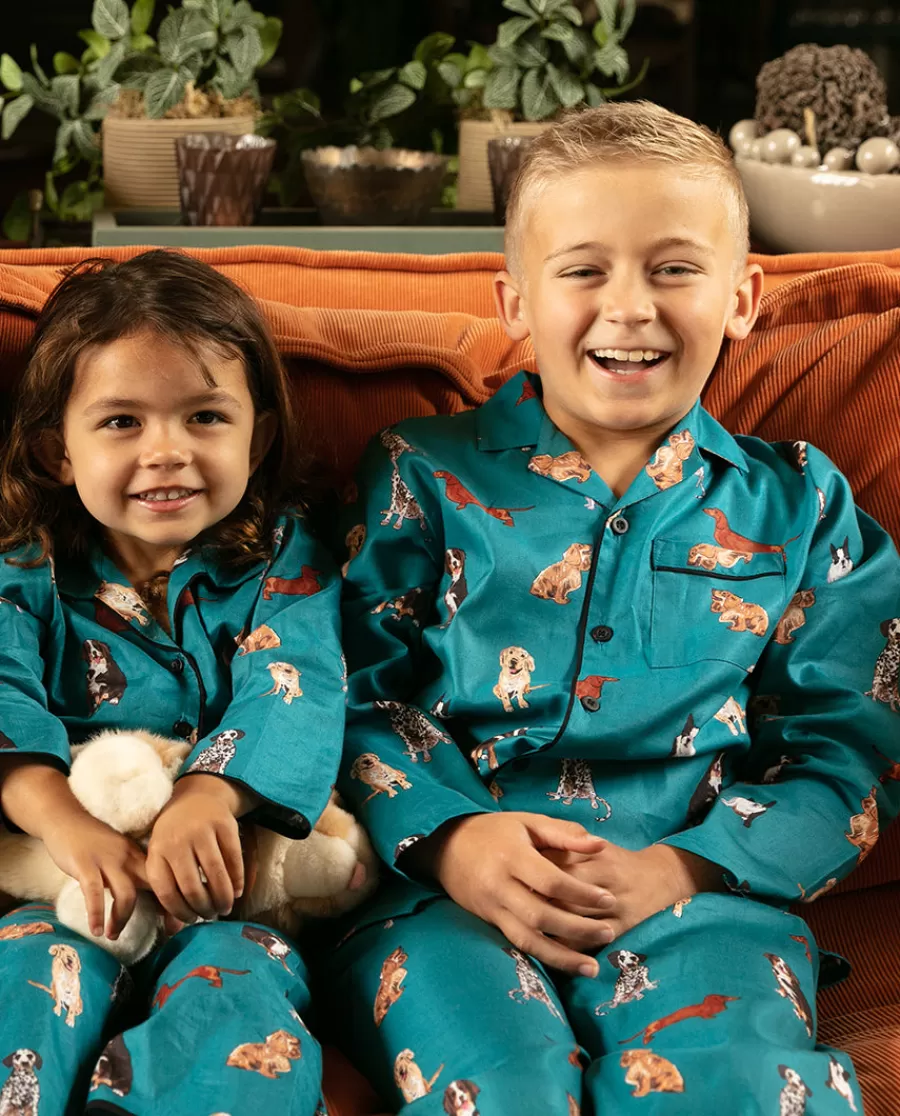 Fashion Coco Boys Dog Print Pyjama Set Kids Boys Pyjamas