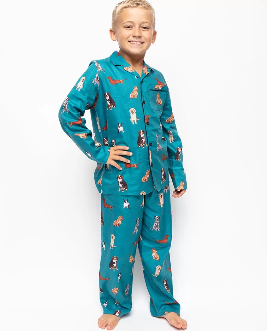 Fashion Coco Boys Dog Print Pyjama Set Kids Boys Pyjamas
