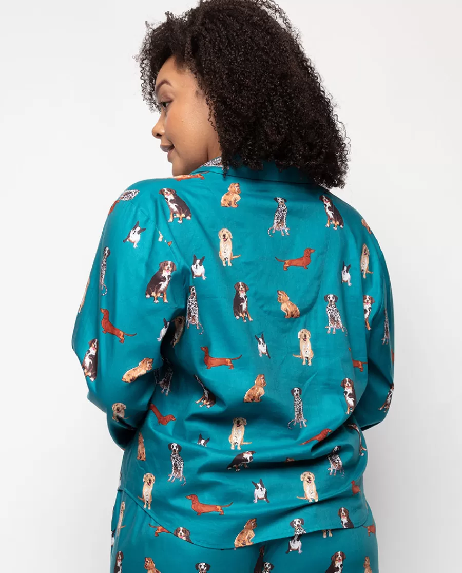 Best Coco Dog Print Pyjama Top Women Pyjama Tops