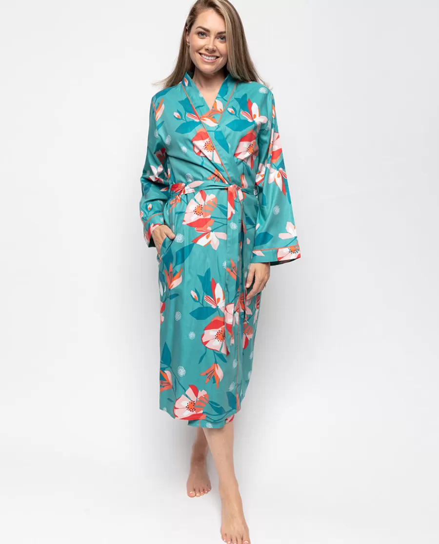 Outlet Coco Floral Print Long Dressing Gown Women Dressing Gowns
