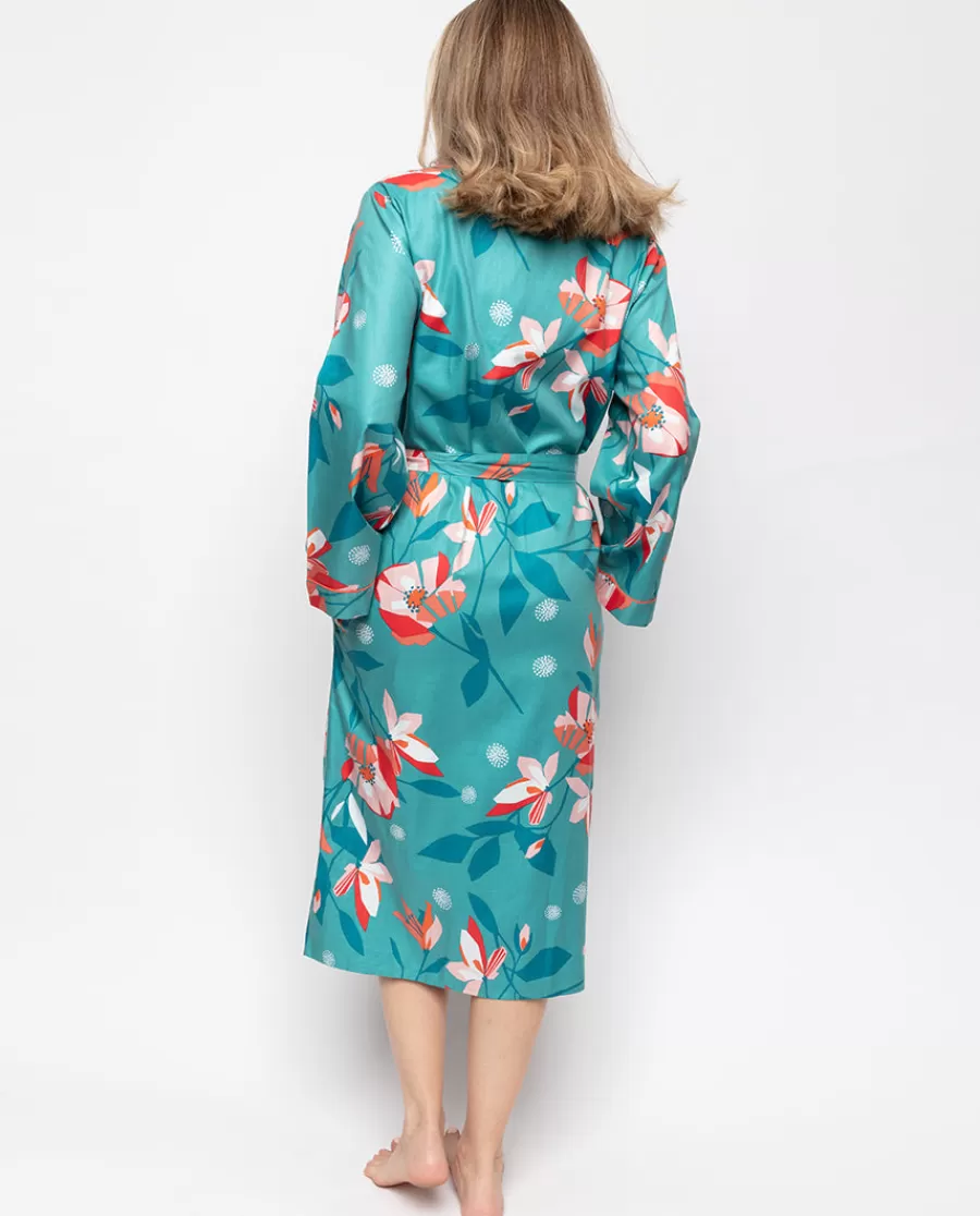 Outlet Coco Floral Print Long Dressing Gown Women Dressing Gowns