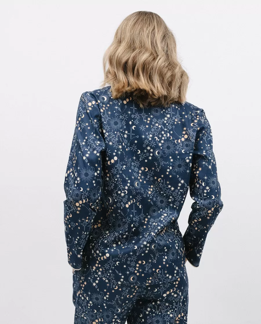 Best Cosmo Celestial Print Pyjama Top Women Pyjama Tops