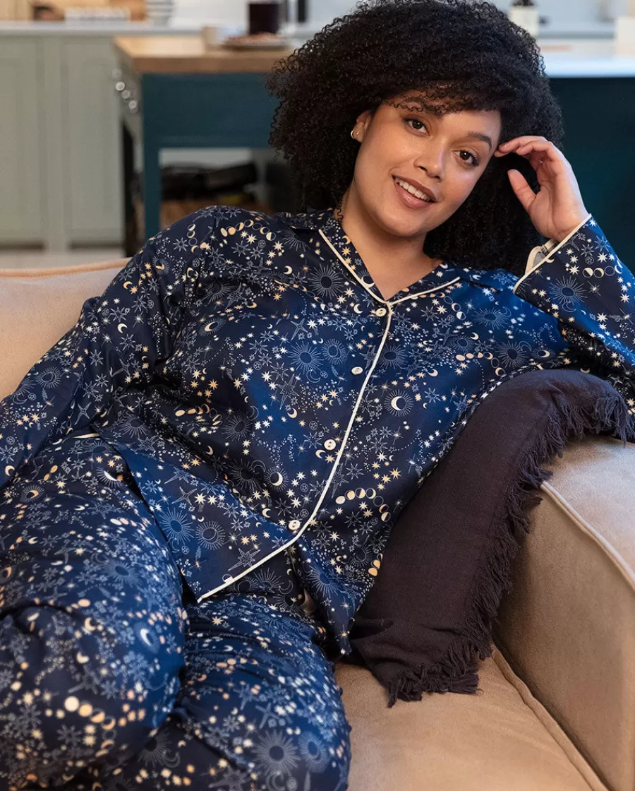 Best Cosmo Celestial Print Pyjama Top Women Pyjama Tops