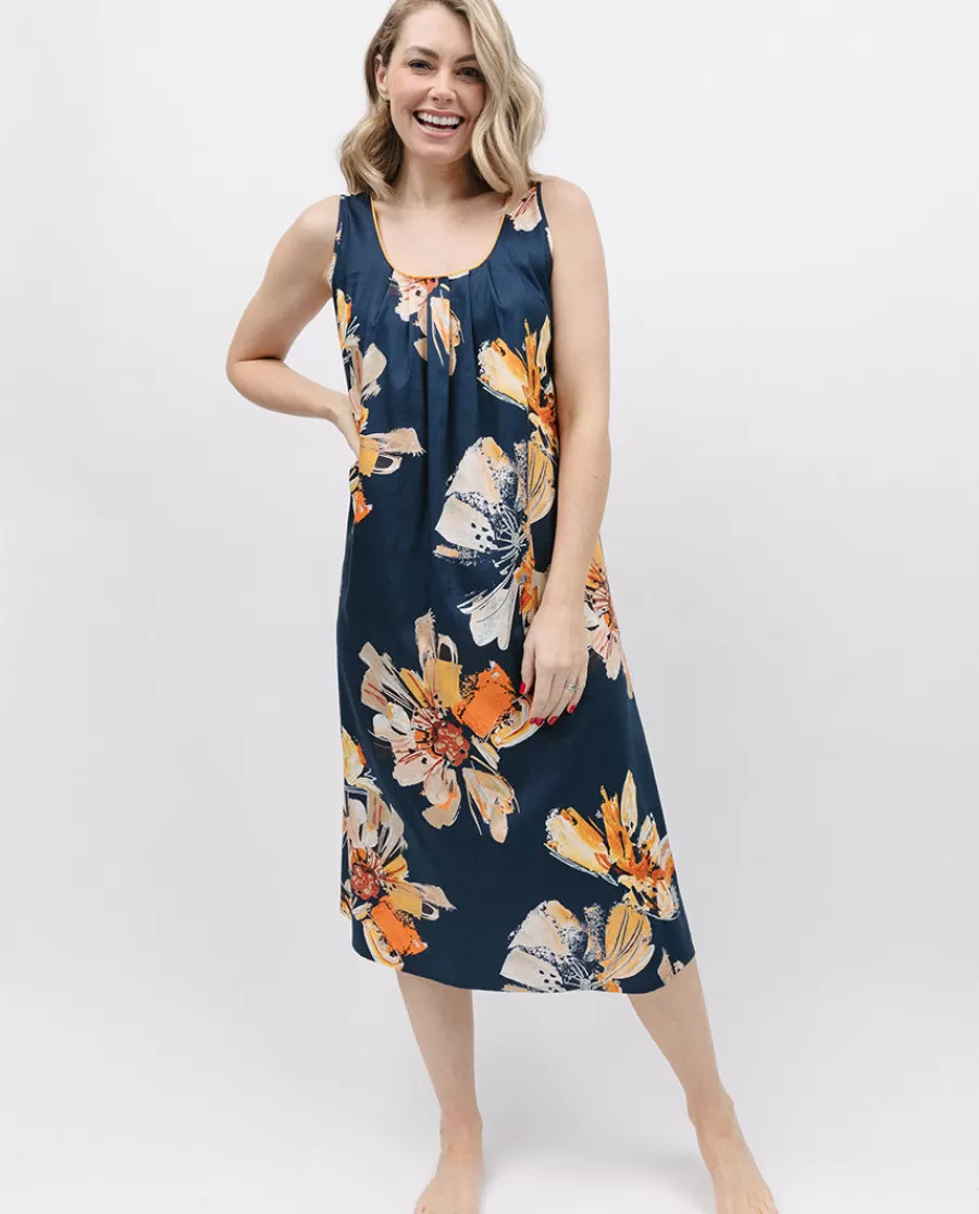 Sale Cosmo Floral Print Long Nightdress Women Nightdresses