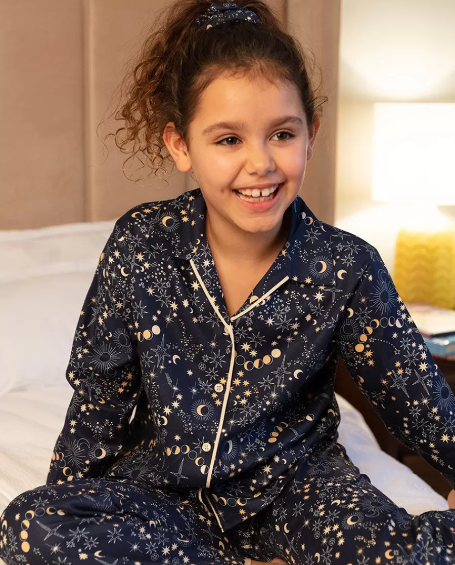 New Cosmo Girls Celestial Print Pyjama Set Kids Girls Pyjamas
