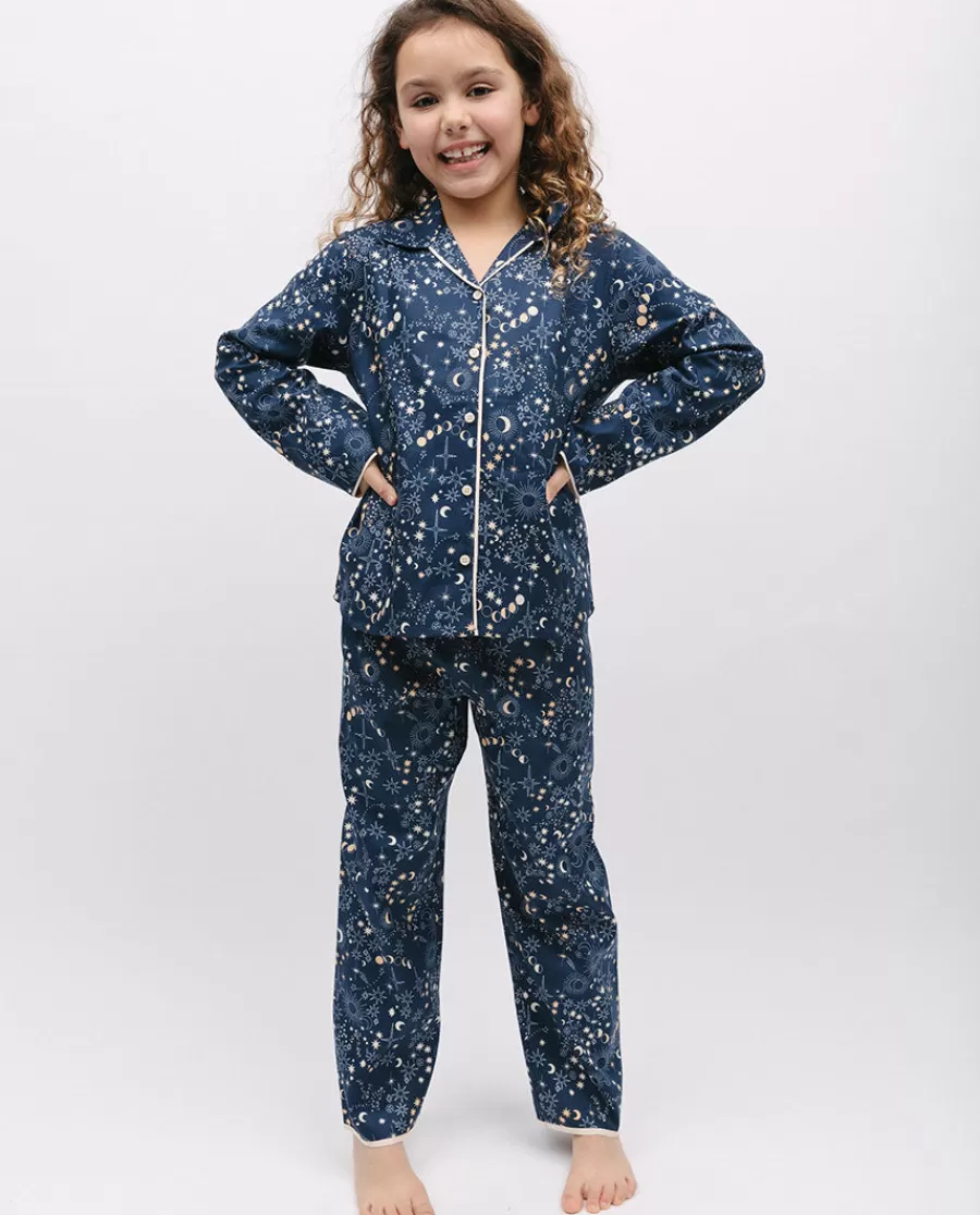 New Cosmo Girls Celestial Print Pyjama Set Kids Girls Pyjamas