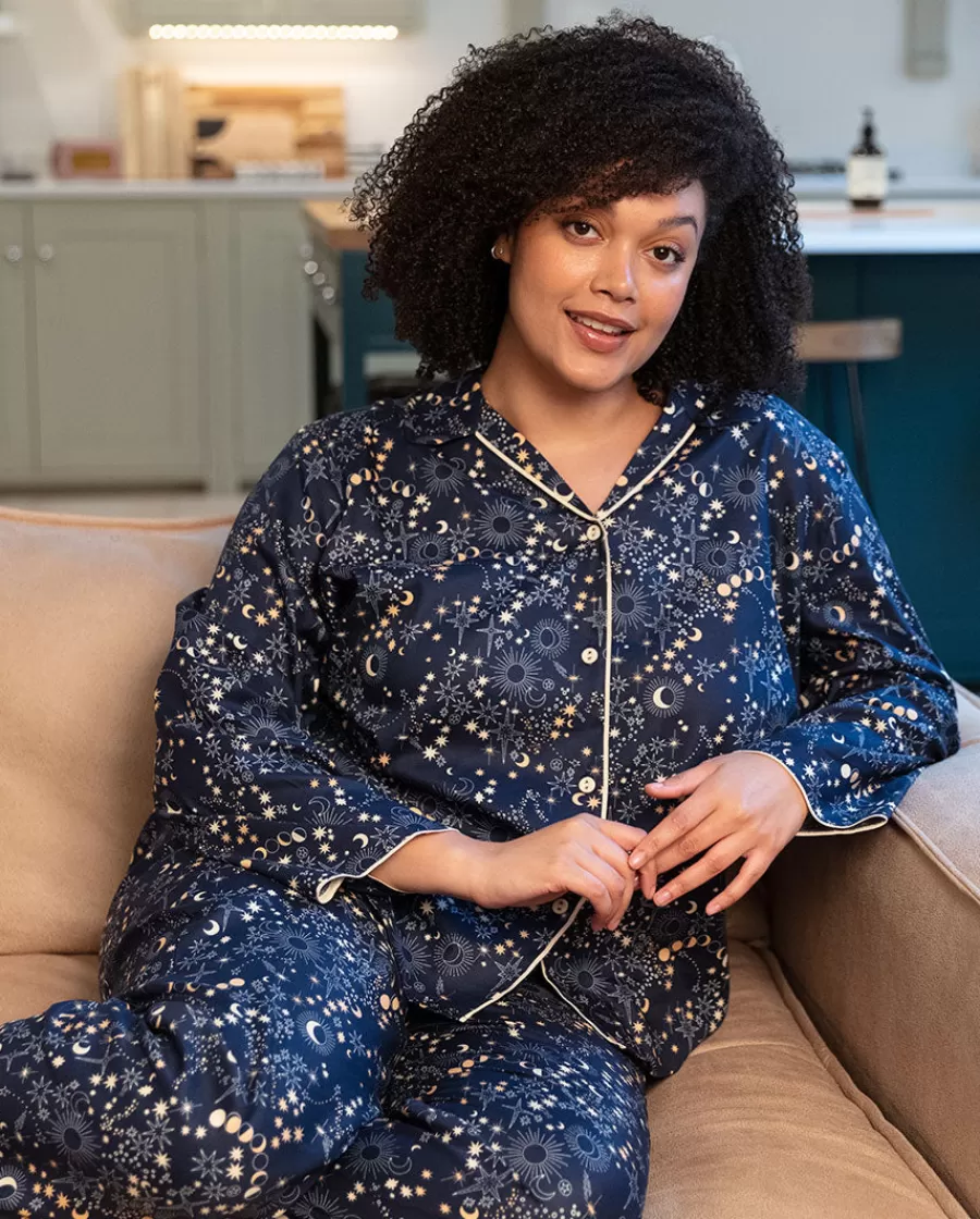 Sale Cosmo Womens Celestial Print Pyjama Set Women Pyjama Sets