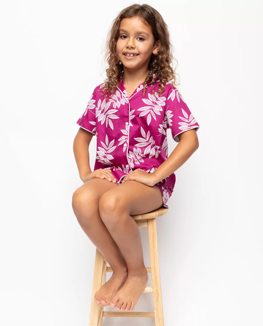 Outlet Emmi Girls Leaf Print Shorty Set Kids Kids Shorty Sets