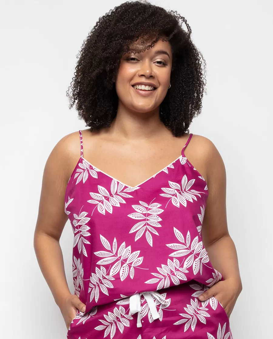 Online Emmi Leaf Print Cami Women Pyjama Tops