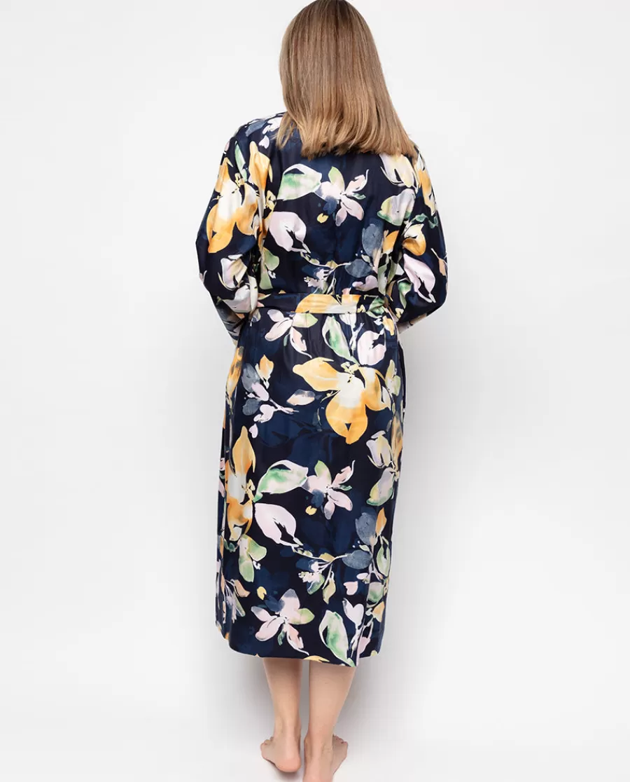Shop Estelle Floral Print Long Dressing Gown Women Dressing Gowns