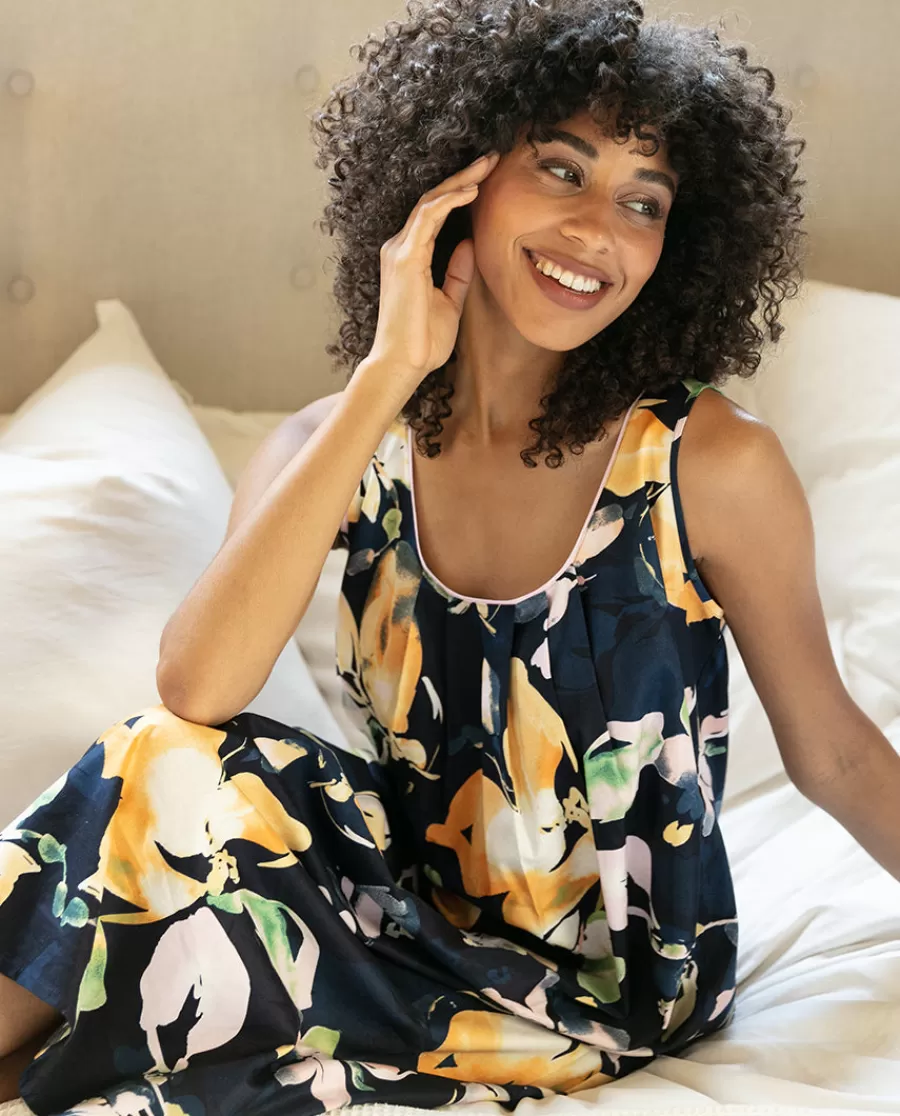 Fashion Estelle Floral Print Long Nightdress Women Nightdresses
