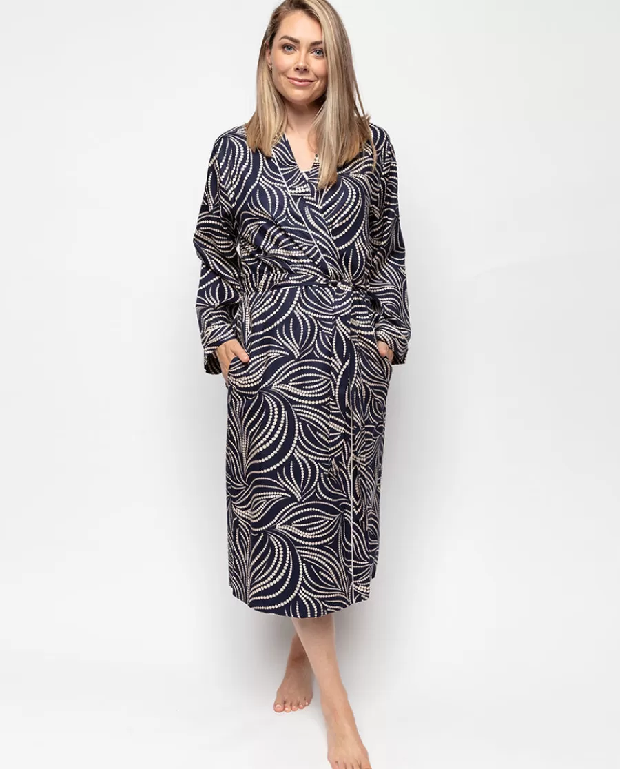 Cheap Estelle Spot Print Long Dressing Gown Women Dressing Gowns