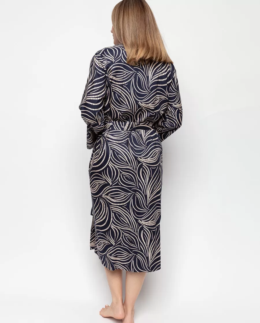 Cheap Estelle Spot Print Long Dressing Gown Women Dressing Gowns
