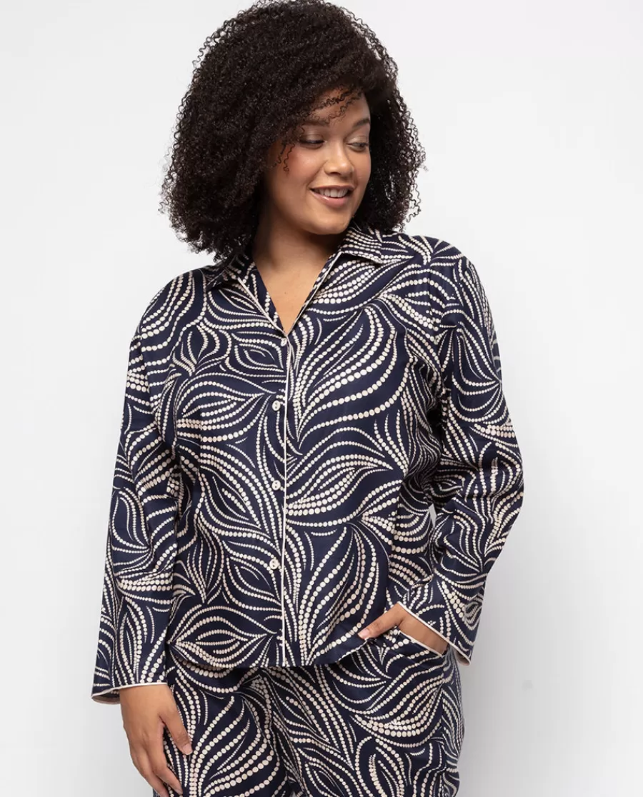 Store Estelle Spot Print Pyjama Top Women Pyjama Tops