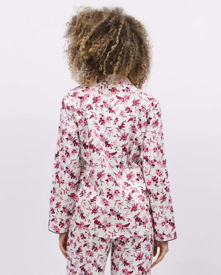 Best Eve Berry Print Pyjama Top Women Pyjama Tops