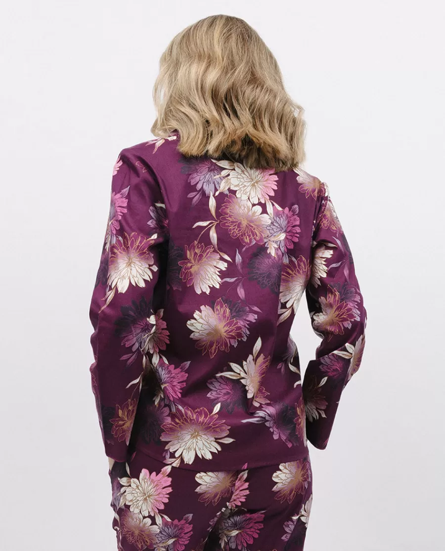 Cheap Eve Floral Print Pyjama Top Women Pyjama Tops