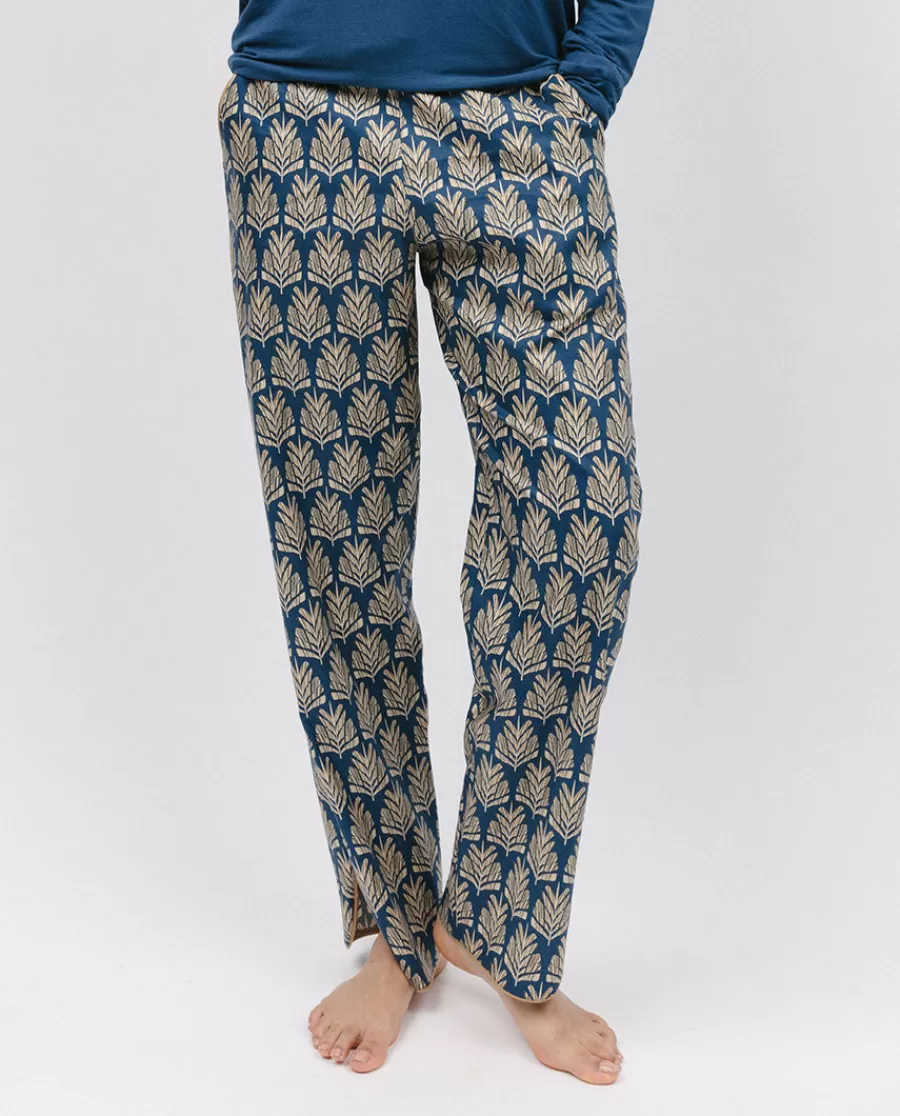 Clearance Fawn Pinecone Geo Print Pyjama Bottoms Women Pyjama Bottoms