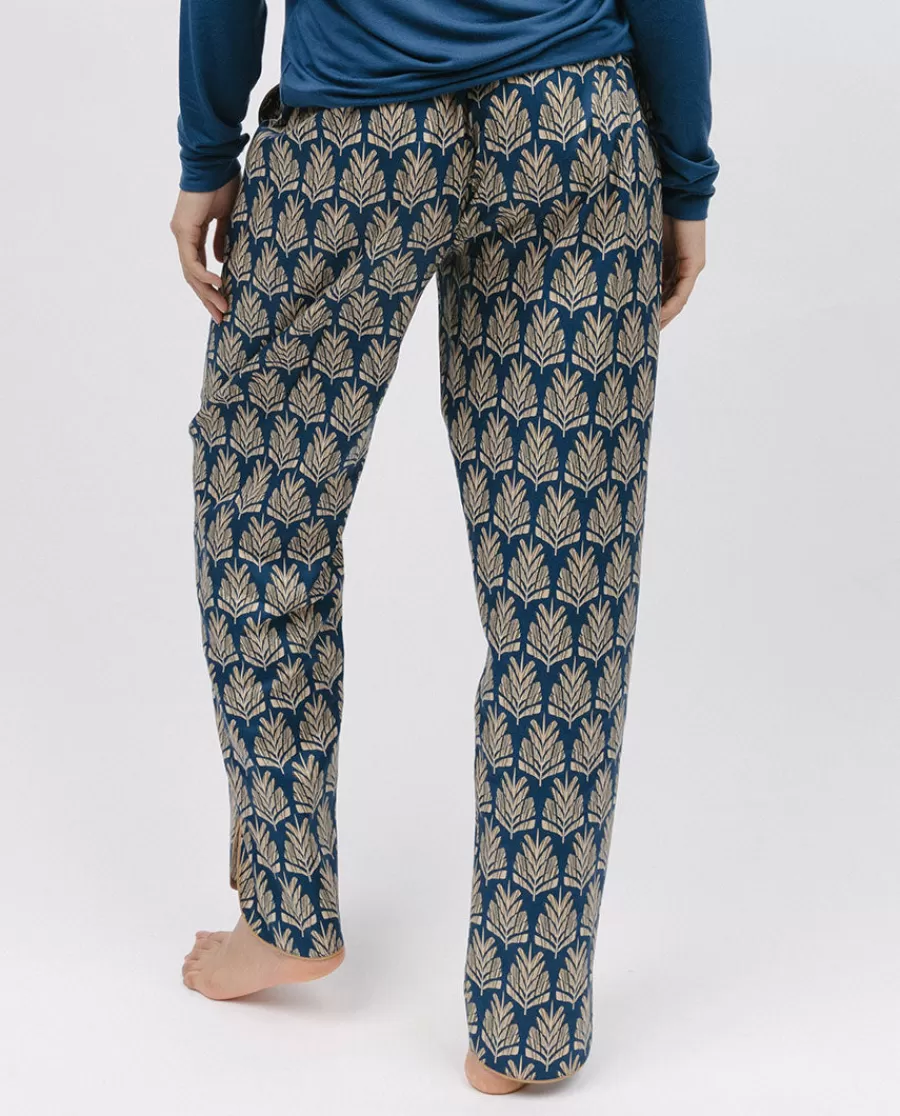 Clearance Fawn Pinecone Geo Print Pyjama Bottoms Women Pyjama Bottoms