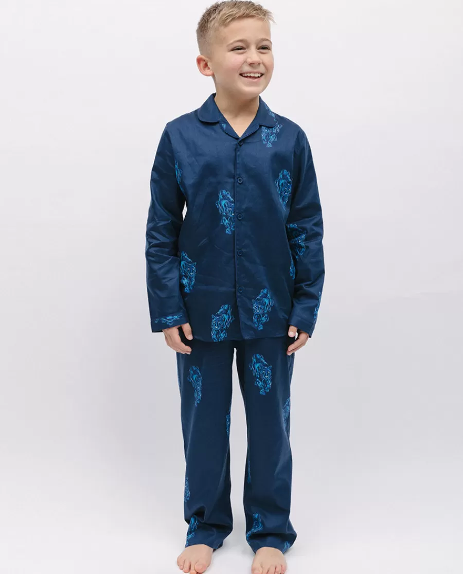 Outlet Felix Boys Panther Print Pyjama Set Kids Boys Pyjamas