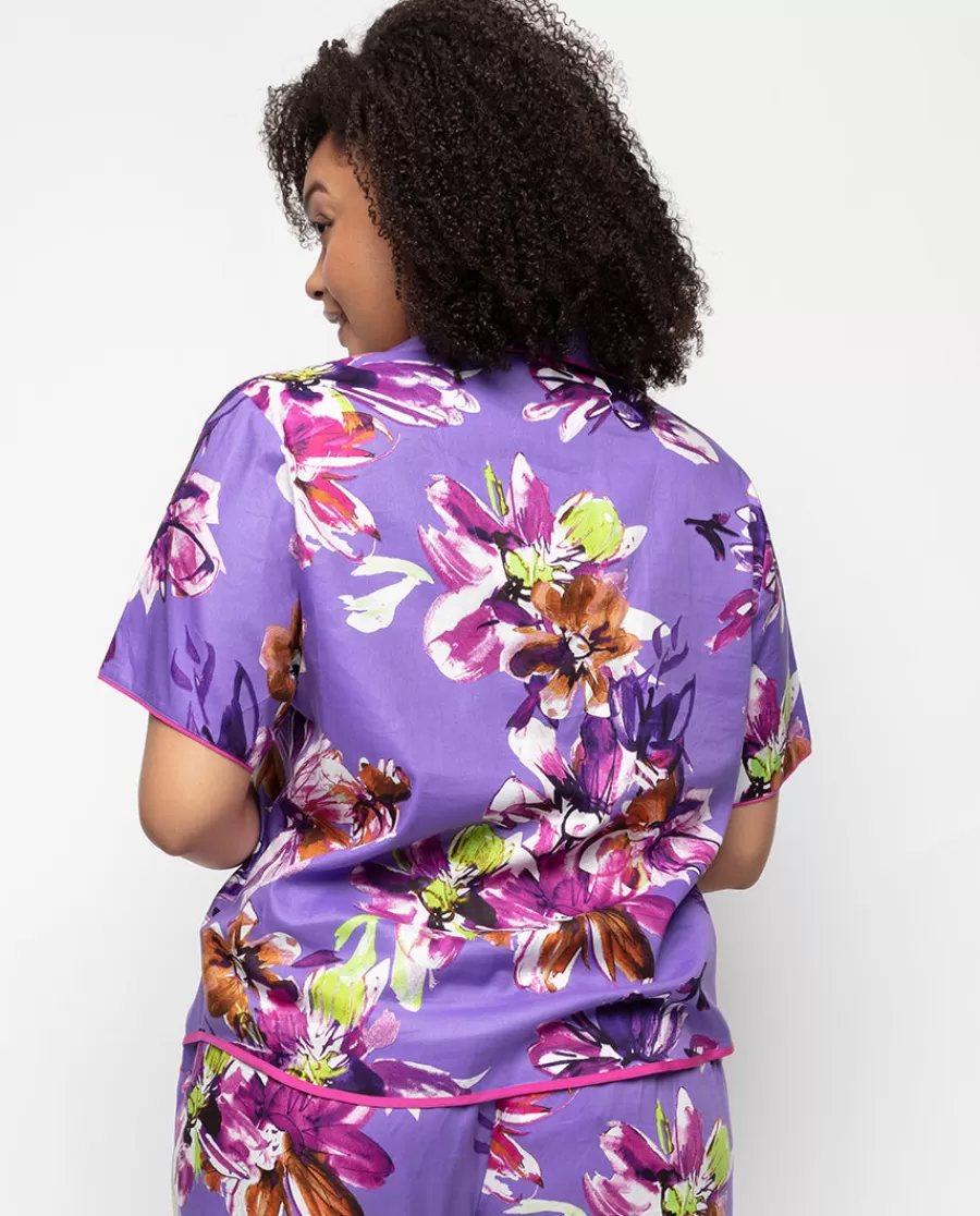 Discount Fifi Floral Print Pyjama Top Women Pyjama Tops