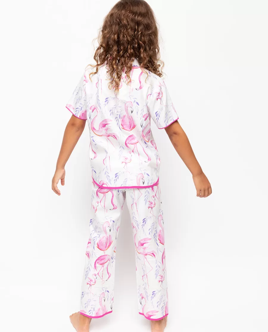 Best Fifi Girls Flamingo Print Pyjama Set Kids Girls Pyjamas