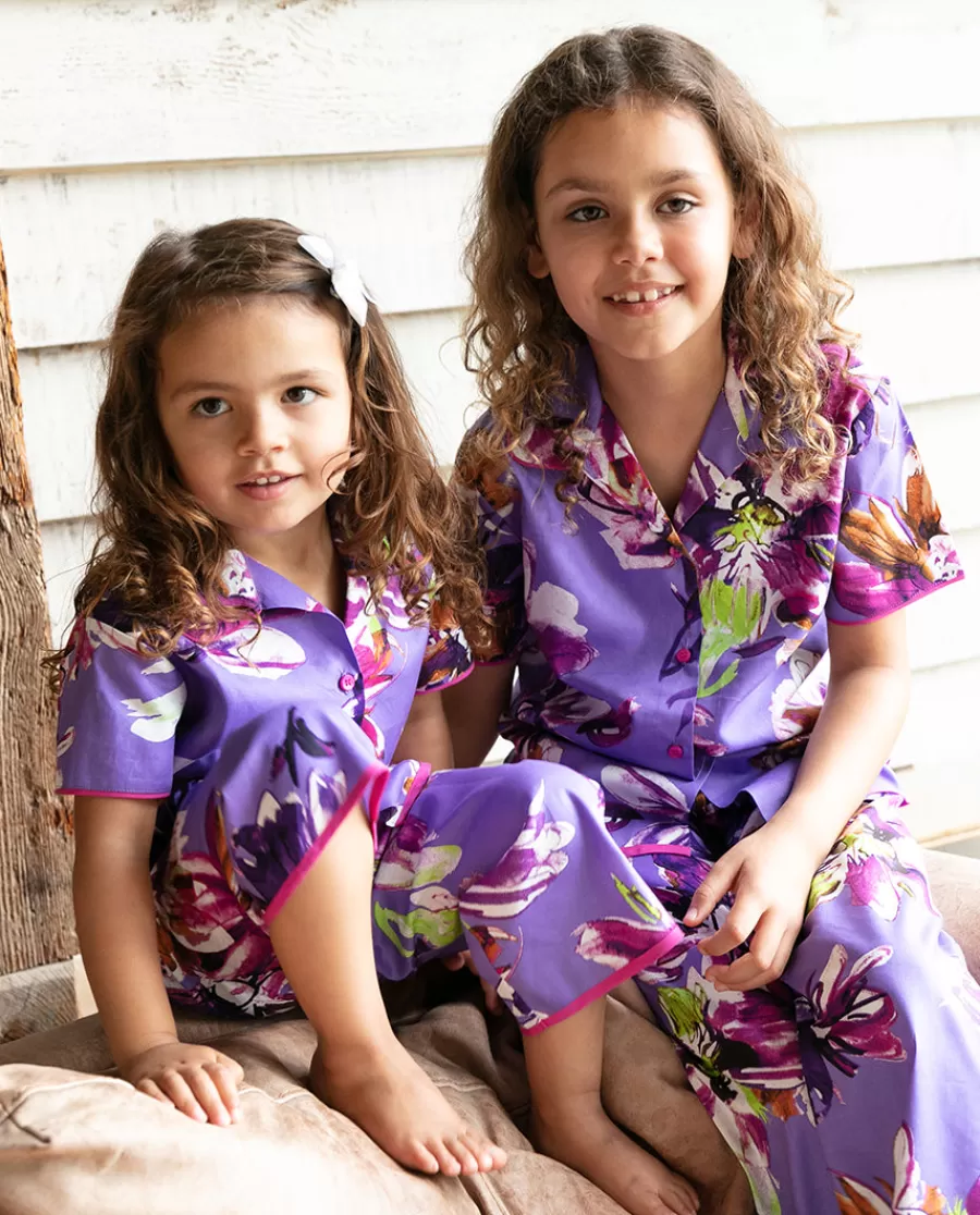 Store Fifi Girls Floral Print Pyjama Set Kids Girls Pyjamas