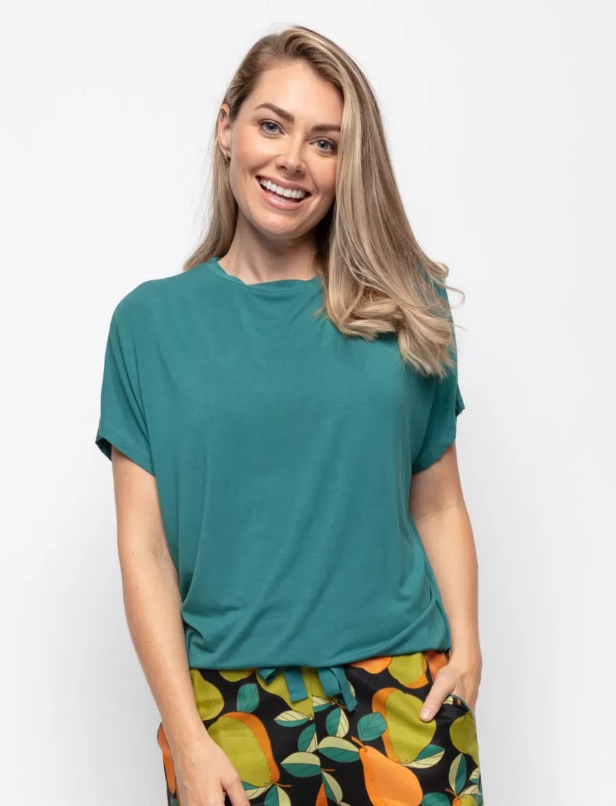 Shop Flo Slouch Jersey Pyjama Top Women Pyjama Tops