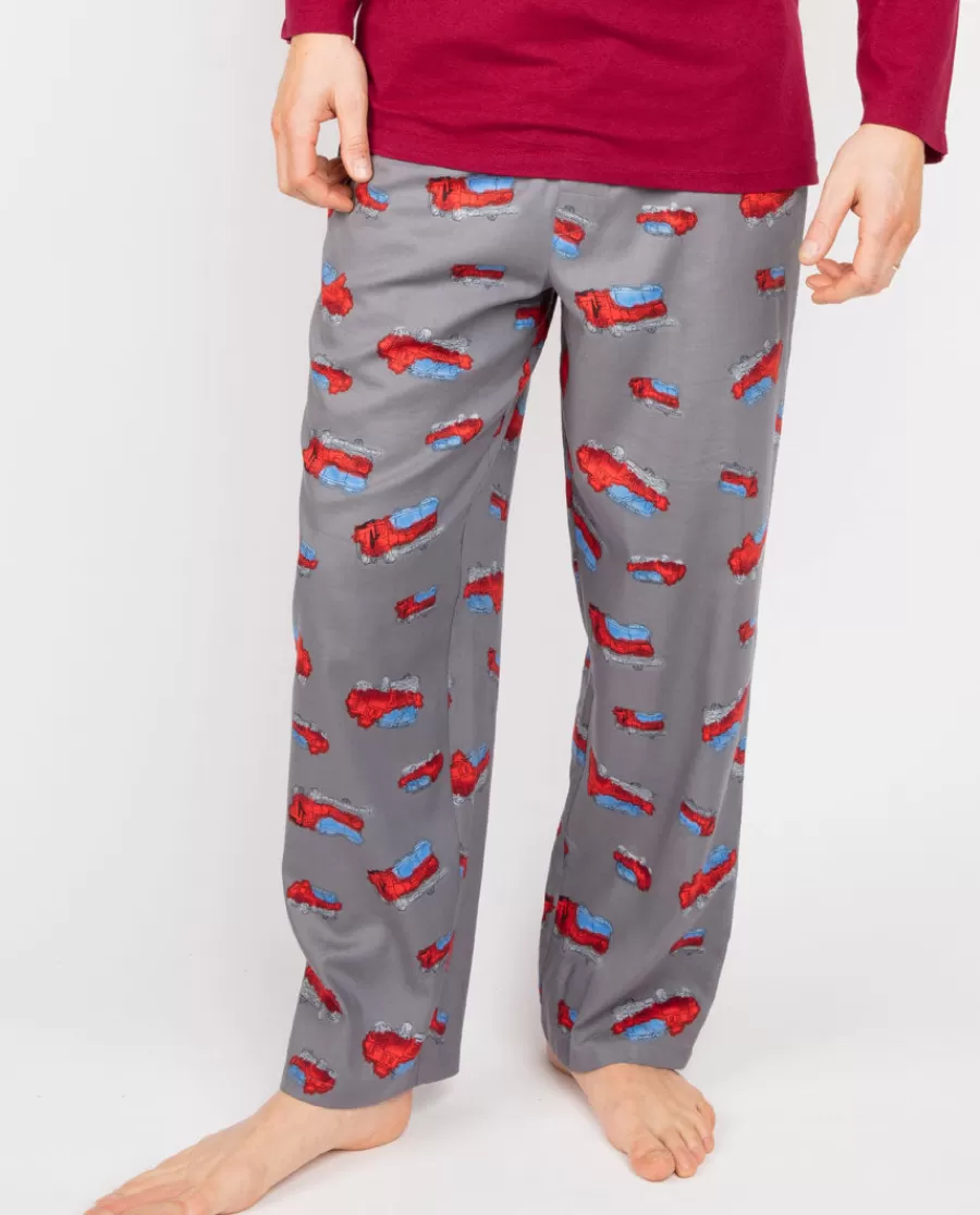 Best Sale Frankie Fire Engine Print Pyjama Bottoms Men Pyjama Bottoms