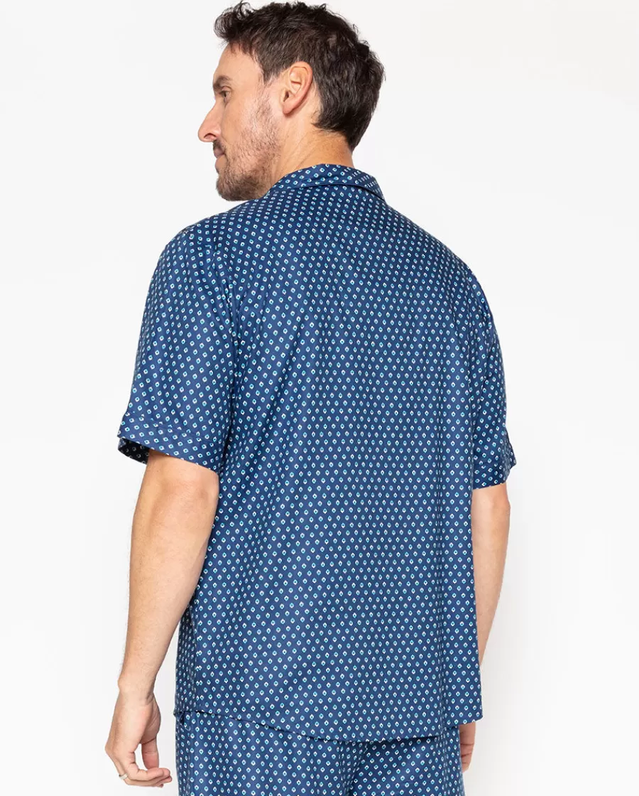 Cheap George Geo Print Pyjama Top Men Pyjama Tops