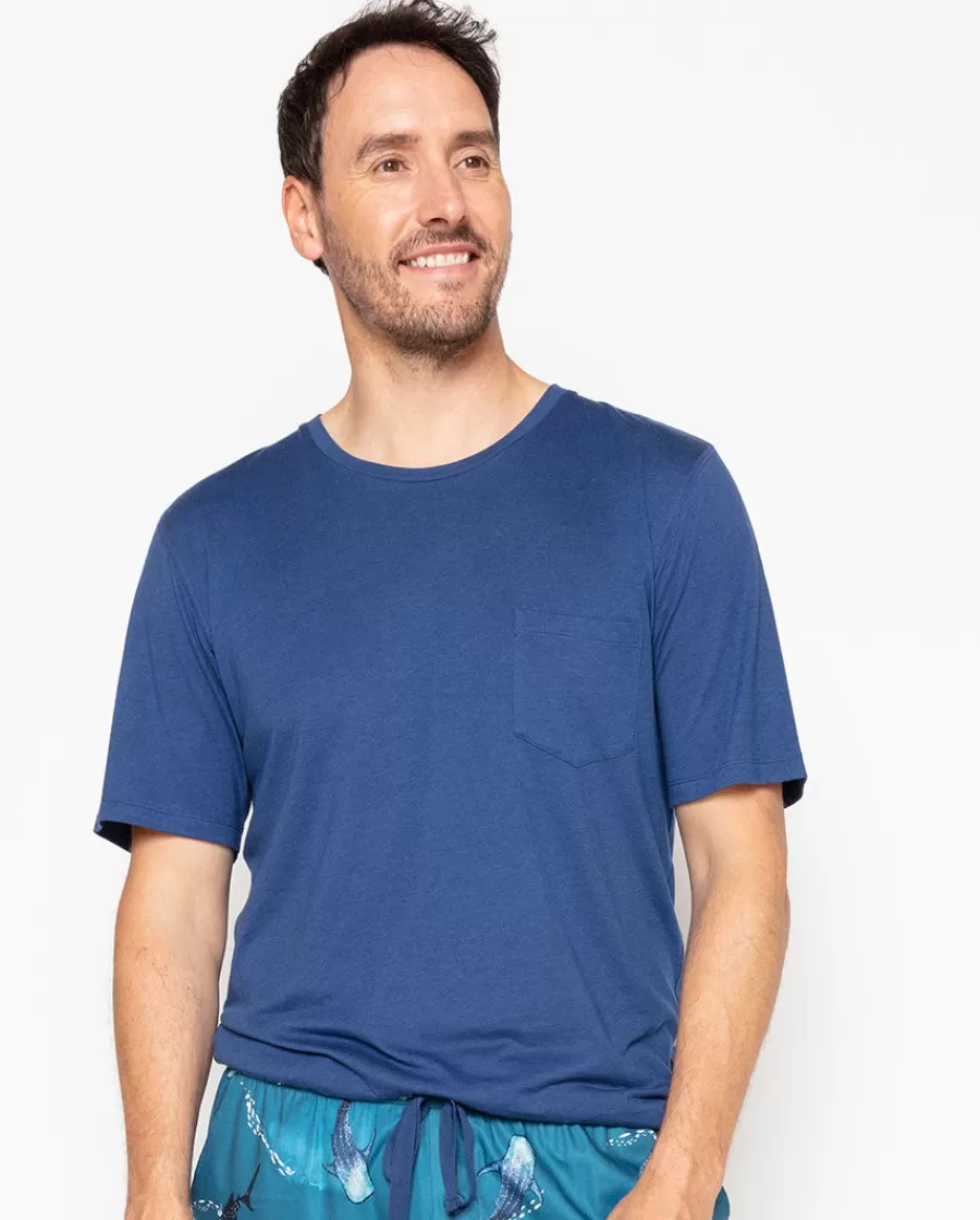 New George Jersey T-Shirt Men Pyjama Tops