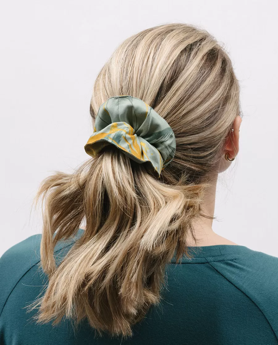 Store Hannah Leaf Print Scrunchie Women Accessories