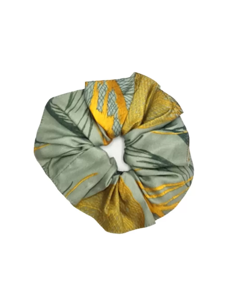 Store Hannah Leaf Print Scrunchie Women Accessories