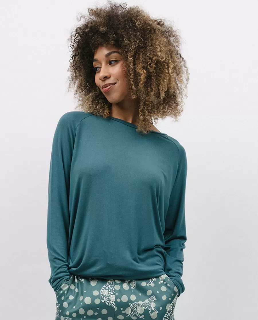 Fashion Hannah Slouch Jersey Pyjama Top Women Loungewear