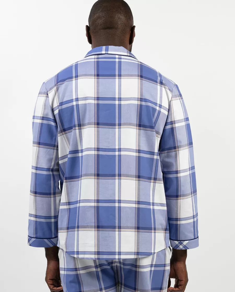 Discount Jamie Check Pyjama Top Men Pyjama Tops