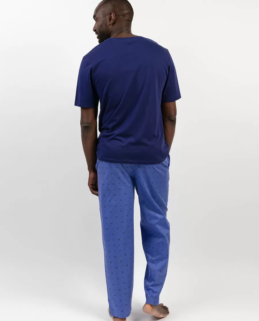 Online Jamie Jersey T-Shirt And Geo Print Pyjama Set Men Pyjama Sets